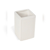 Porta Spazzolini da Appoggio Bianco in Ceramica Mod. Zoe