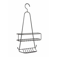 Contenitore Doccia da Appendere Nero Opaco in Acciaio Verniciato Mod. New Chrome Black