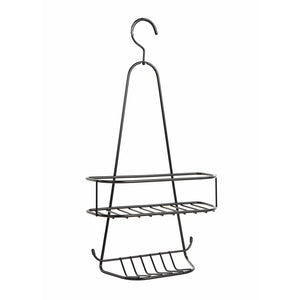 Contenitore Doccia da Appendere Nero Opaco in Acciaio Verniciato Mod. New Chrome Black