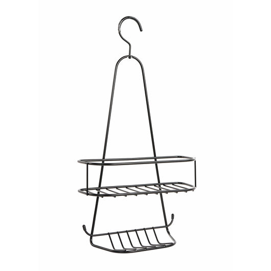 Contenitore Doccia da Appendere Nero Opaco in Acciaio Verniciato Mod. New Chrome Black