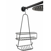 Contenitore Doccia da Appendere Nero Opaco in Acciaio Verniciato Mod. New Chrome Black