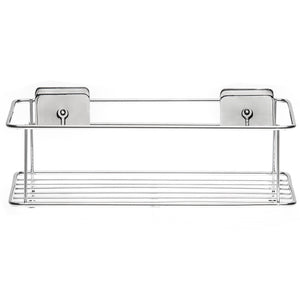 Cestello Doccia Rettangolare a filo Cromo in Acciaio Cromato e ABS Mod. Grip