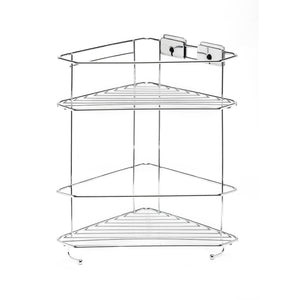 Angolare Doppio Doccia a filo Cromo in Acciaio Cromato e ABS Mod. Grip