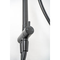 Saliscendi Doccia Tondo Nero Opaco in Acciaio Verniciato Mod. Hades