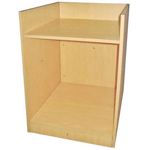 Banco Cassa TB60 in Laminato Acero con Vano Portaoggetti e Ripiano POS
