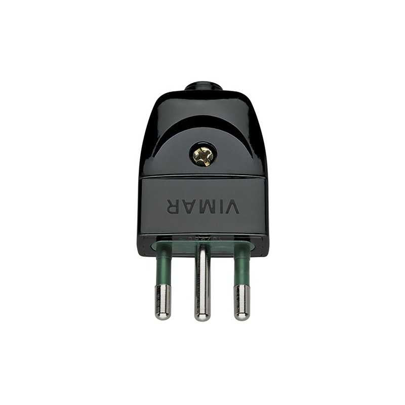 00201 Spina Sicury 2P+T 10A S11 Assiale Nero