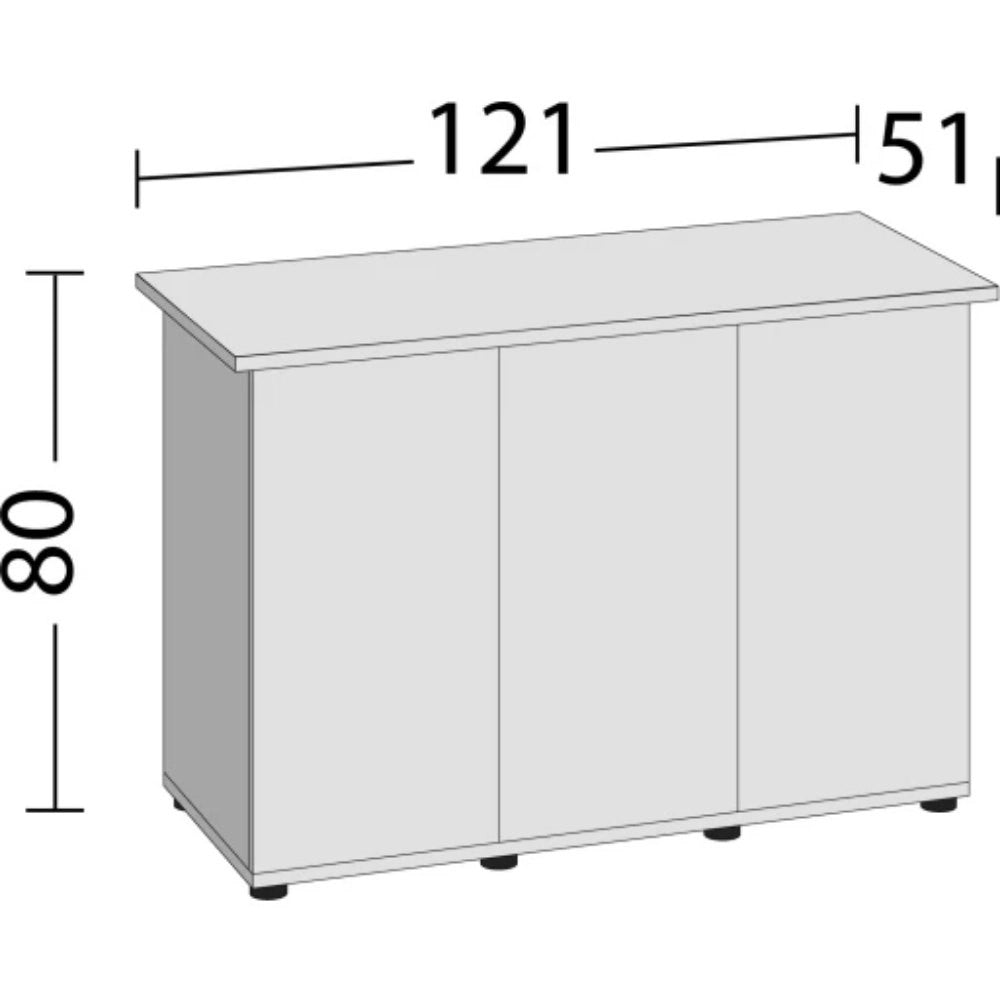 Juwel Rio 300/350 Supporto 125SBX  121x51x80xH Colore: Bianco