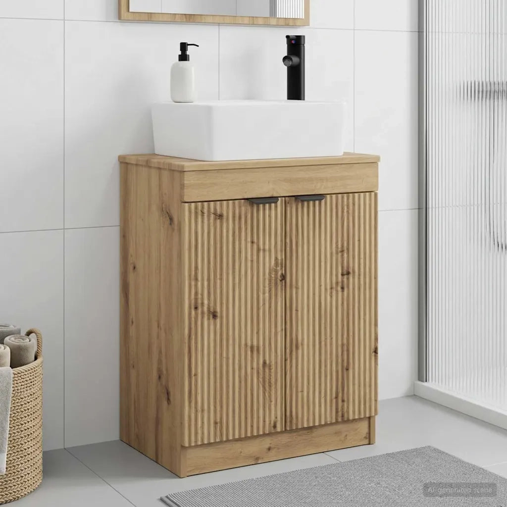 Mobile da bagno con lavabo Rovere Artigianale 54 x 35 x 83 cm 890167