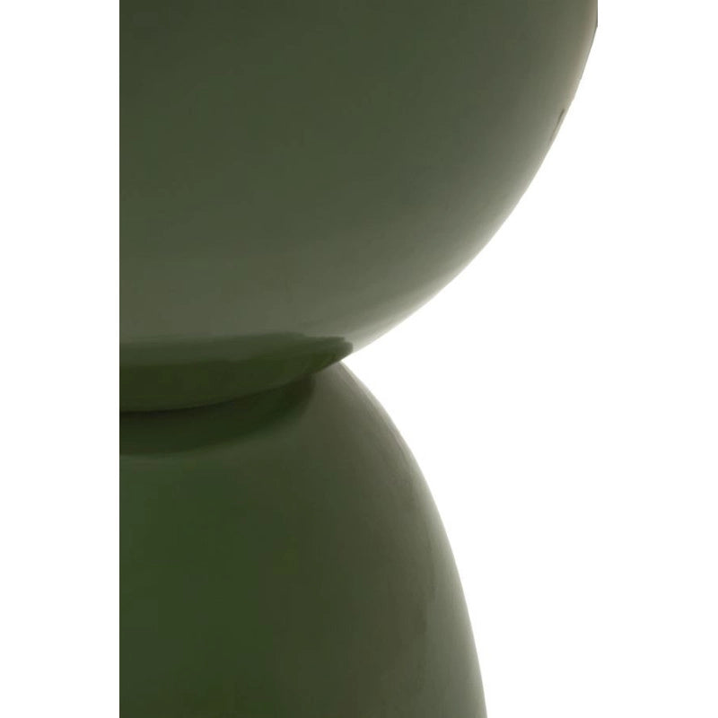 Tavolinetto In Metallo Yao Verde cm ø 31x46