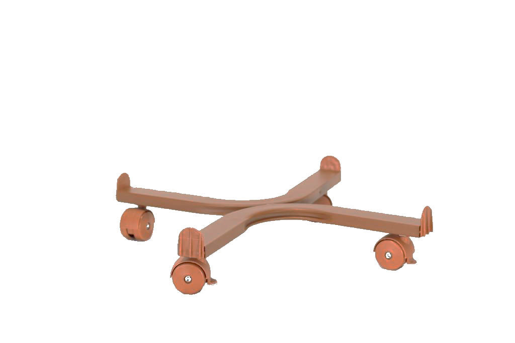 Carrello Portavasi quadrato con ruote in plastica Speedy