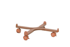 Carrello Portavasi quadrato con ruote in plastica Speedy