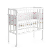 Vitalispa Lettino da attaccare al letto Bianco 94 x 90 cm 2 guide laterali