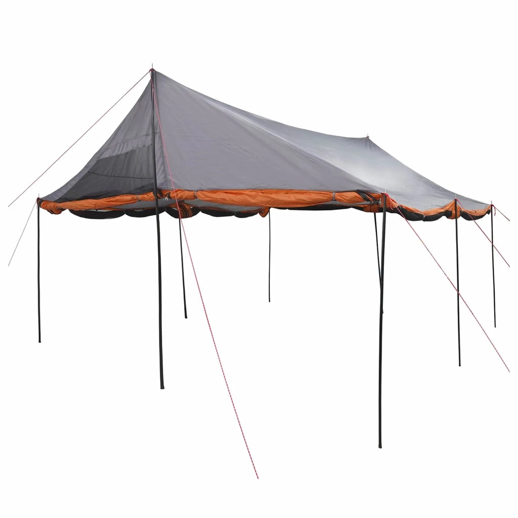 Tenda Familiare con tetto Grigio e arancione 450 x 400 x 265 cm 42028601