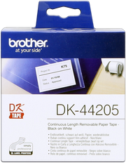 Brother DK-44205 nastro per etichettatrice Nero su bianco