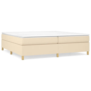 Struttura Letto a Rete a Molle Crema 200x200 cm in Tessuto 3120990