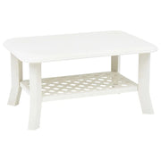 Tavolino da CaffÃ¨ Bianco 90x60x46 cm in Plastica cod mxl 10241
