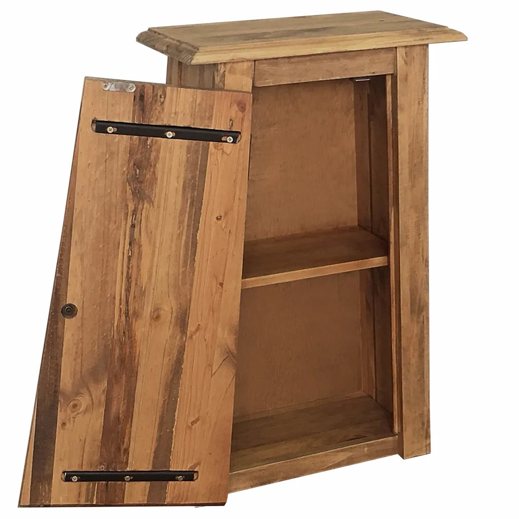 Mobile da Bagno a Parete in Legno Massello di Pino 42x23x70 cm 246039