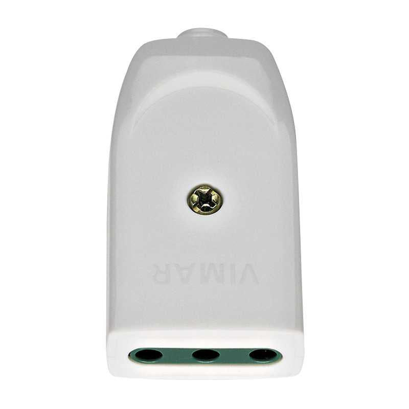 00221.B Presa Mobile Sicury 2P+T 10A P11 Assiale Bianco