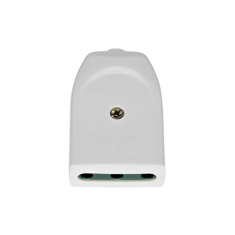 00222.B Presa 2P+T 16A P17 Assiale Bianco