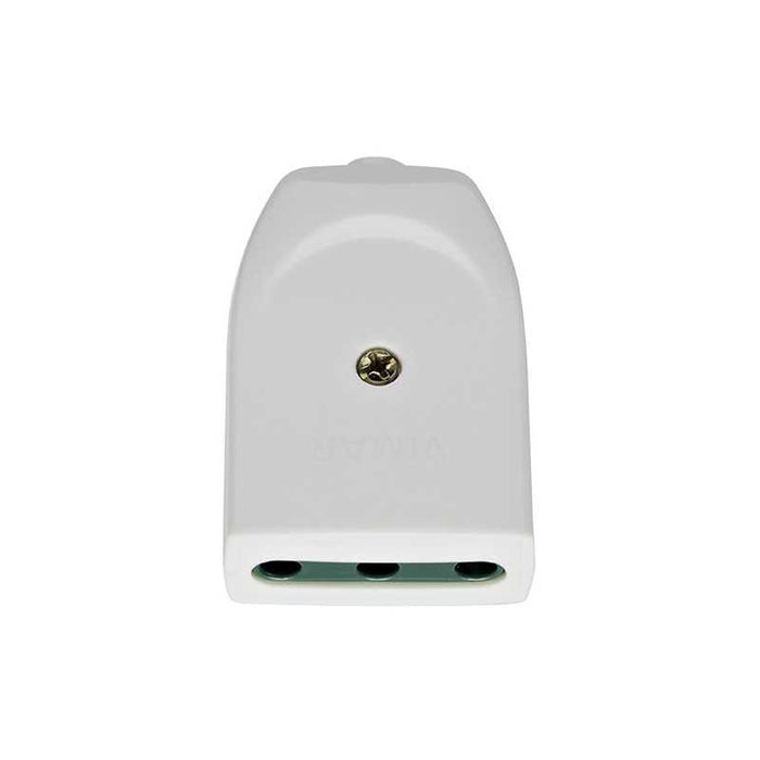 00222.B Presa 2P+T 16A P17 Assiale Bianco