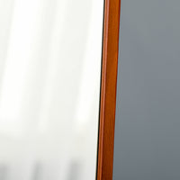 Specchio da Terra e Parete 37x43x156 cm Struttura in Legno Noce Chiaro