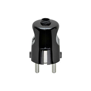 00230 Spina 2P+T 16A Tedesco Assiale Nero
