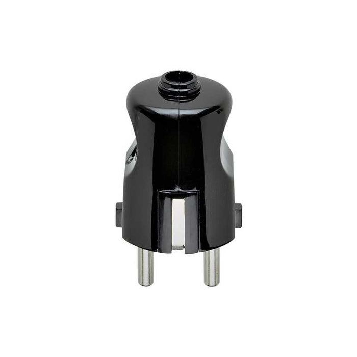 00230 Spina 2P+T 16A Tedesco Assiale Nero