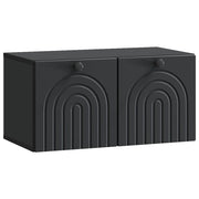 Mobile Porta TV da Muro Nero 59,5 x 31 x 30 cm 898196