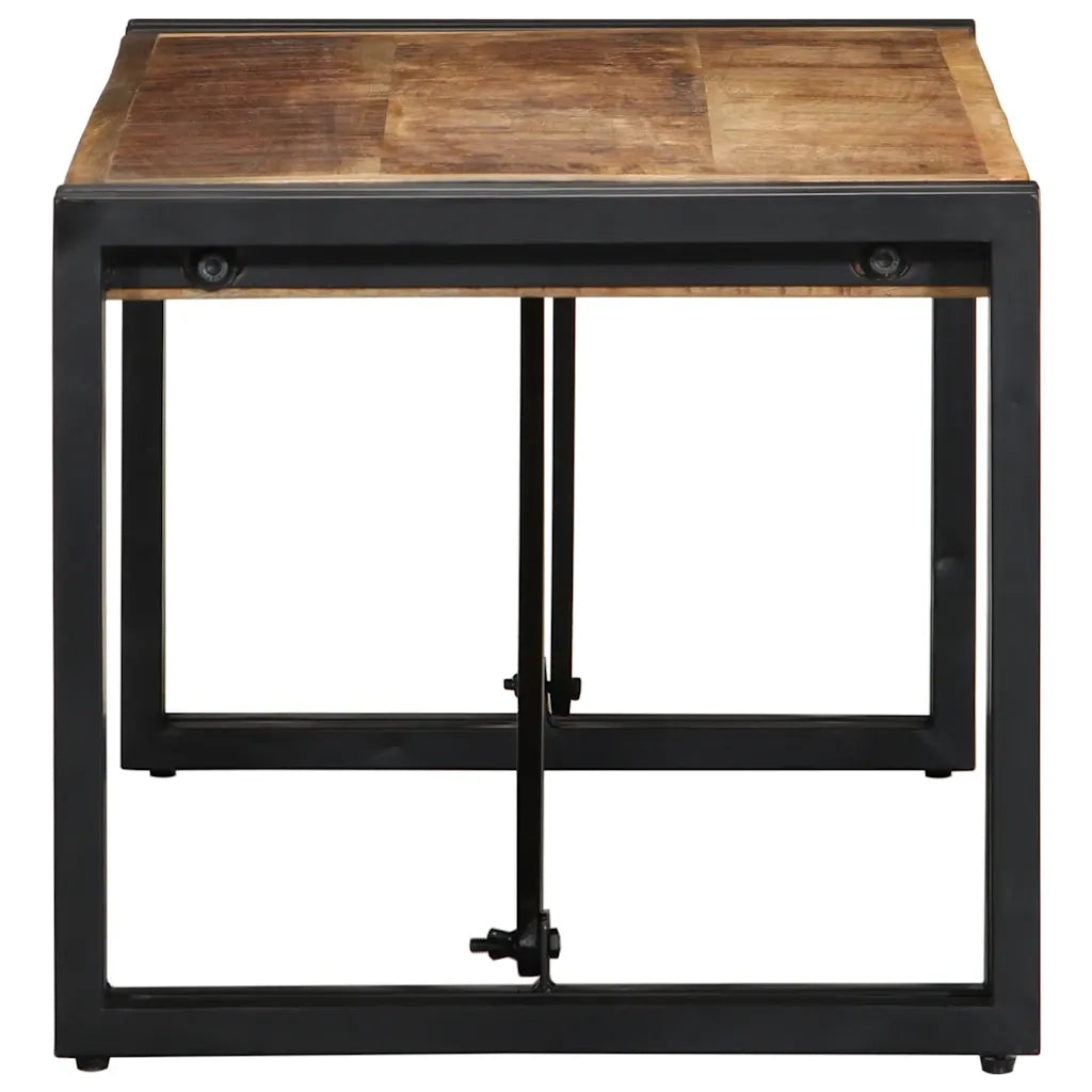 Tavolino 80x40x35 cm in Legno Massello di Mango Grezzo 4016676