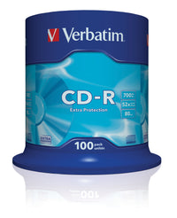 Verbatim cd-r extra protection 700 mb 52x 100 pz - 43411