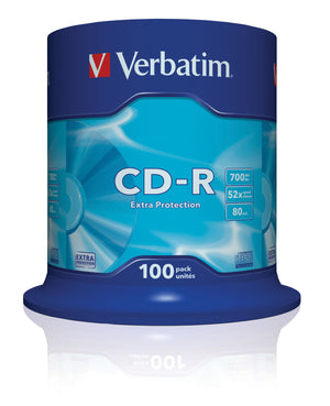 Verbatim cd-r extra protection 700 mb 52x 100 pz - 43411