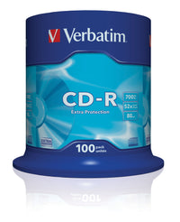 Verbatim cd-r extra protection 700 mb 52x 100 pz - 43411