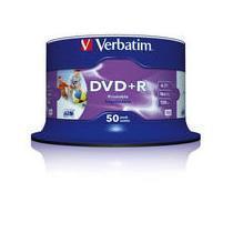 Verbatim dvd+r wide inkjet printable no id brand 4,7 gb 50 pz - 43512/50