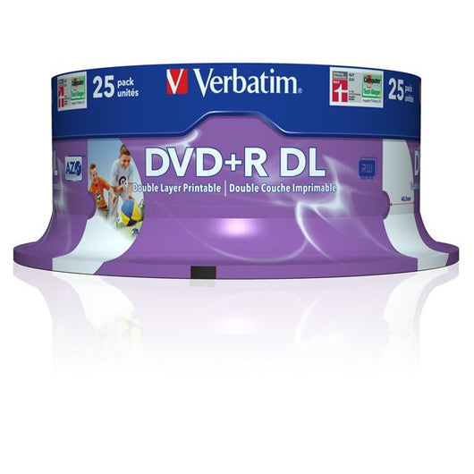Verbatim 43667 dvd vergine 8,5 gb dvd+r dl 25 pz - 43667/25
