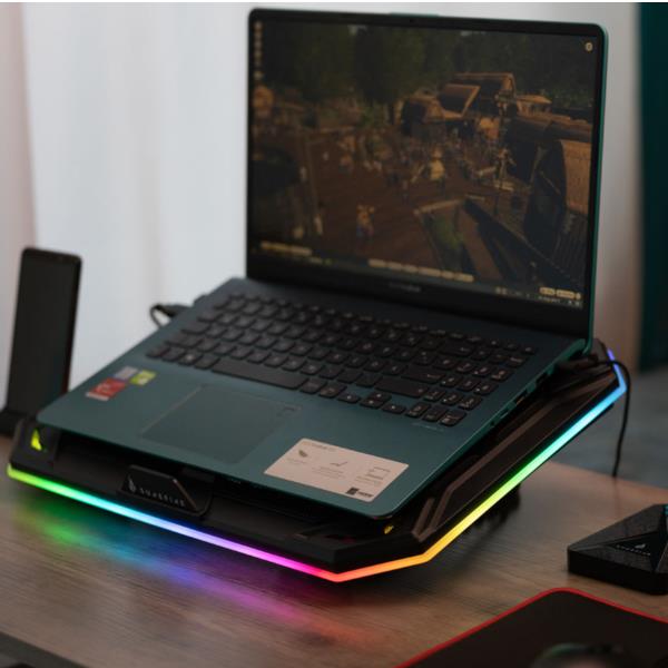 Surefire bora x1 base di raffreddamento per laptop 43,2 cm (17") 750 giri/min nero - 48844