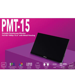 Verbatim 49592 monitor pc 39,6 cm (15.6") 1920 x 1080 pixel full hd lcd touch screen nero