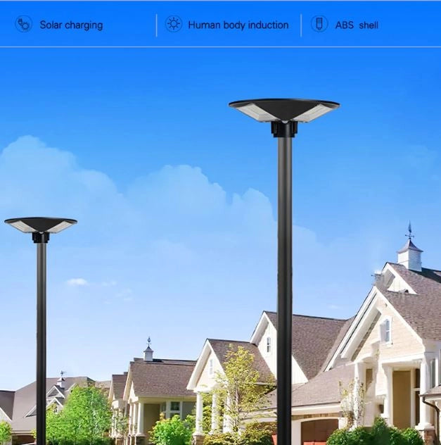 Faro Lampione LED Stradale Per Giardino 150W Pannello ad energia solare Telecomando IP66