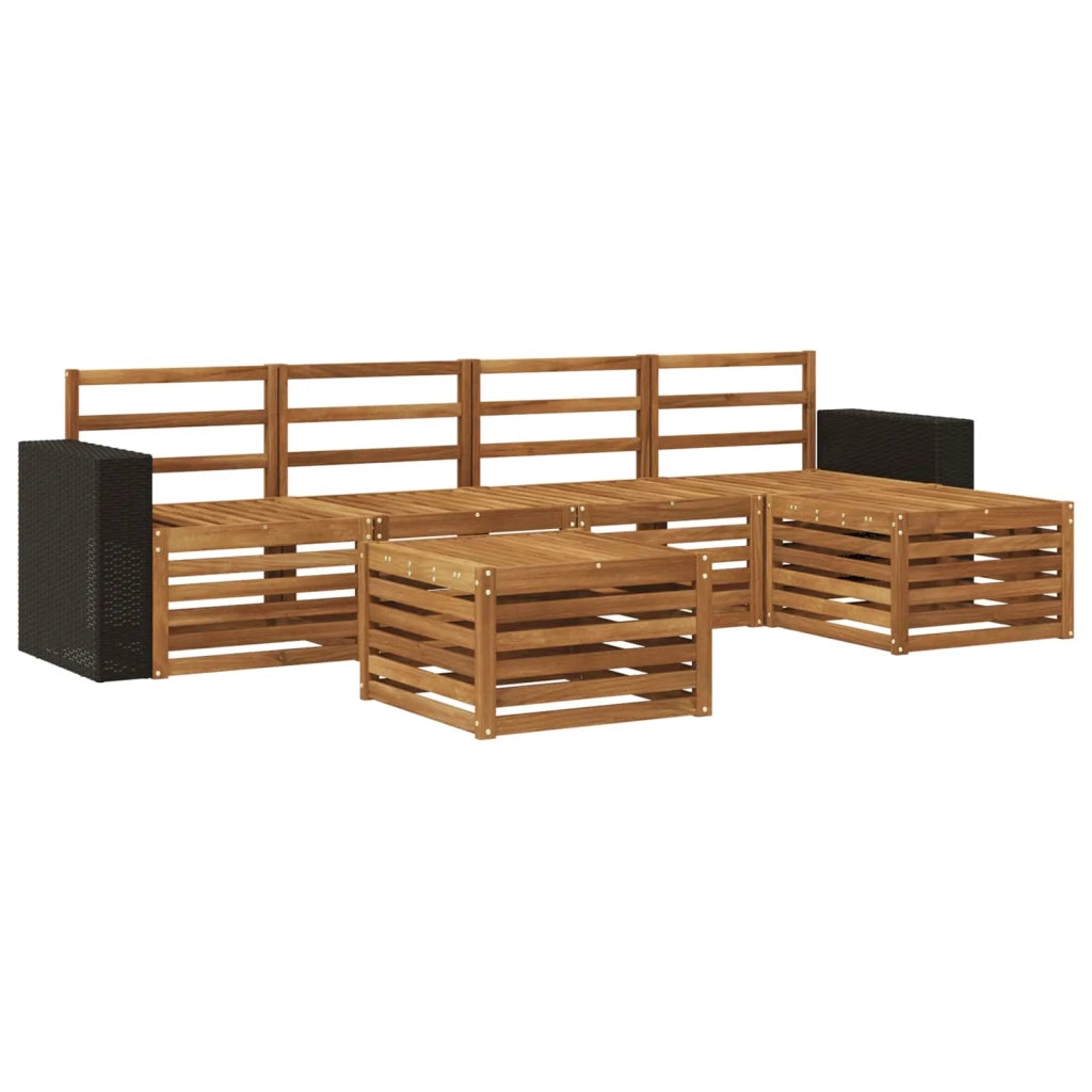 Set di divani da esterno 6 pcs Naturale 3384270