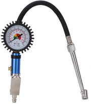 Pompa aeree 12 bar - Misuratore di pressione pneumatica - Manometro - Connettore di aria rapido - Fermo aria - Indicatore di pressione 55 mm