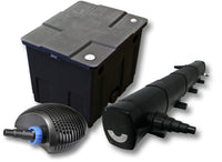 Set per laghetti filtro 12000l chiarificatore UVC 72W pompa CTF ECO 40W