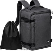 Zak da viaggio 40 litri - Borsa impermeabile per laptop - Bagaglio a mano - Borsa per viaggio uomo - Tessuto mesh ad alta respirabilità - Maniglie rinforzate - Borsa da viaggio
