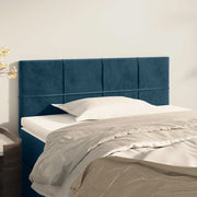 Testiera-Testata-Testiera Decorativa Blu Scuro 100x5x78/88 cm in Velluto 728912