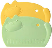 Schrappatore per superfici in silicone - 2 pezzi - Manico antiscivolo - Ergonomico - Disegni colorati - Dimensioni 16x10,5 cm - Spatola per superfici