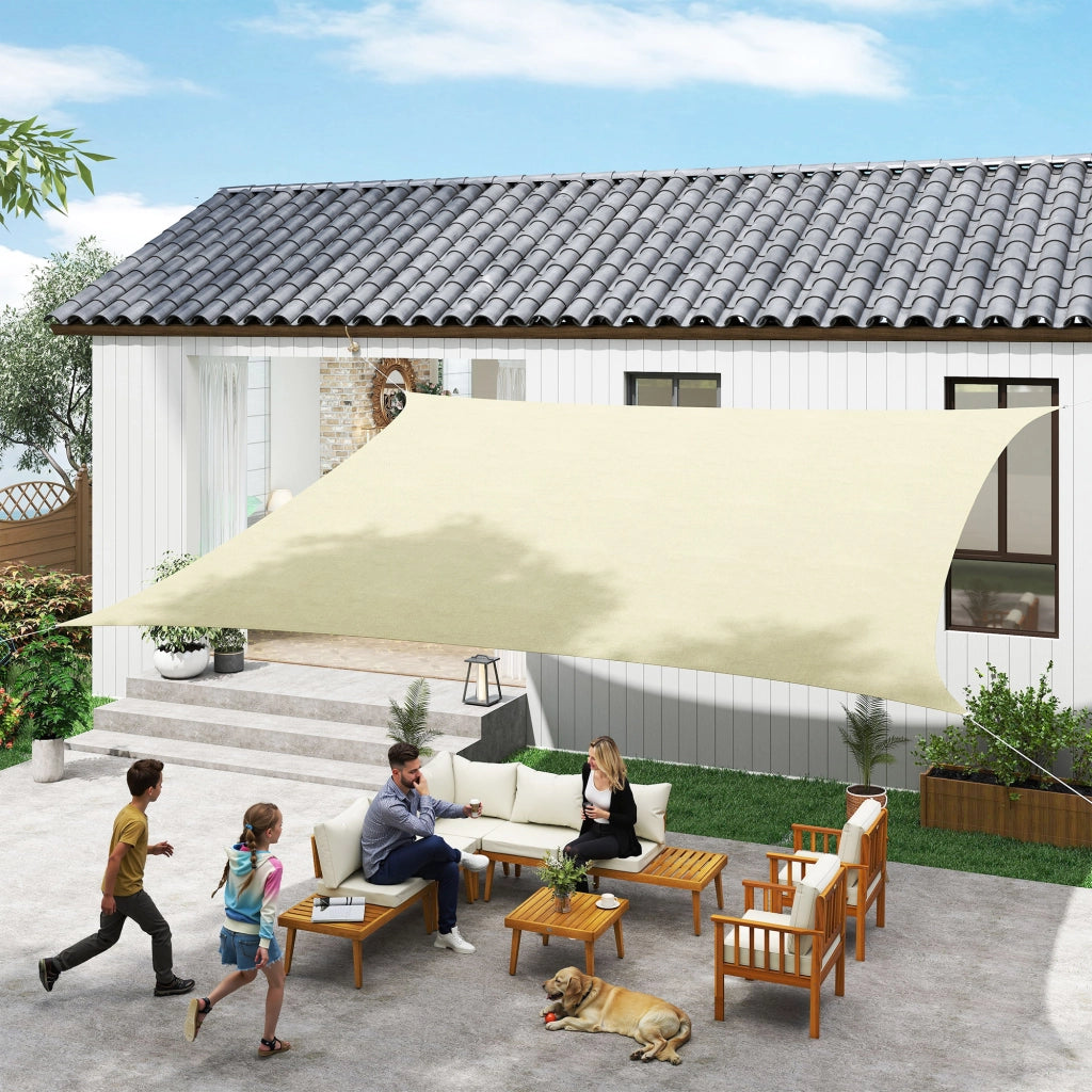 Telo ombreggiante rettangolare ¨C zephmum ¨C 4x6m sabbia