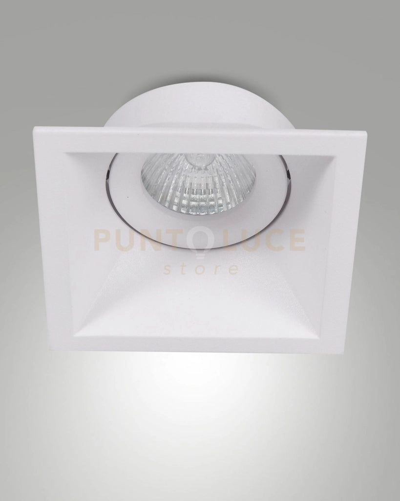 TOODLE FARETTO ATTACCO GU10 QUADRATO BIANCO ORIENTABILE 9,3CM