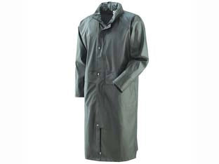 IMPERMEABILE CAPPOTTO IN POLIURETANO VERDE  tg.XXL colore verde
