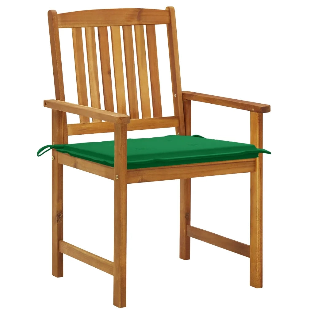 Sedie da Giardino con Cuscini 6 pz in Legno Massello di Acacia cod mxl 25499