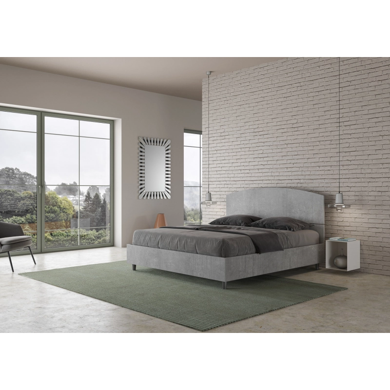 Letto Matrimoniale 160x200 cm Dora - Contenitore,Grigio