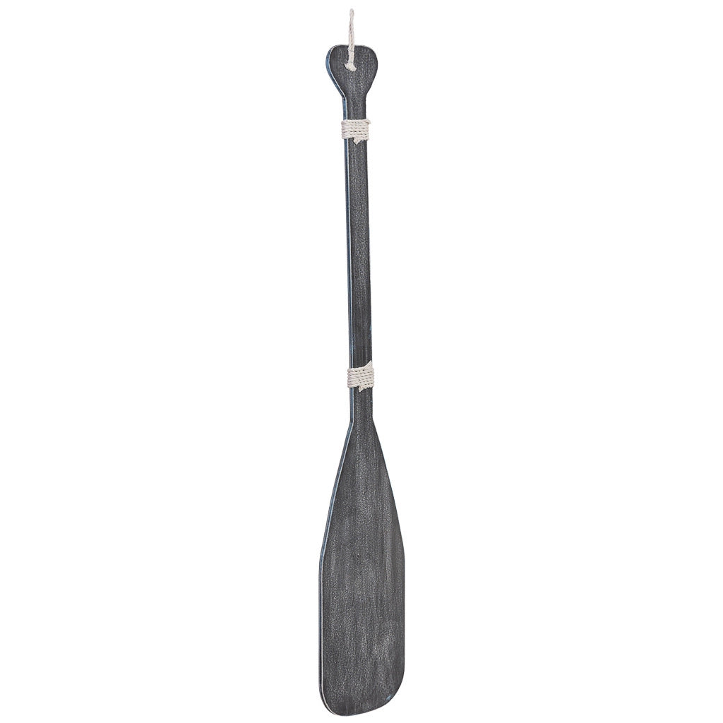 Figura decorativa a forma di remo in legno blu 17x2x97h cm