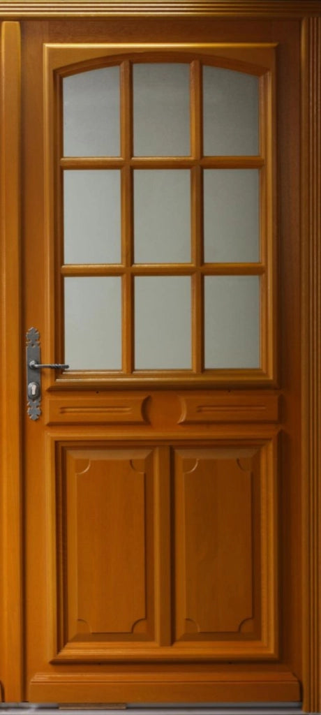 Porta d'ingresso in legno Exo modello 'Marine' 215X90 a destra a spingere senza maniglia